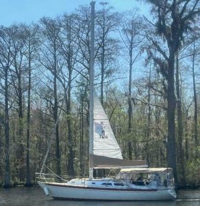 exterior, Islander 36, sailboat for sale