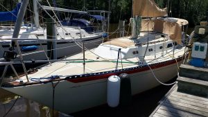exterior, Islander 36, sailboat for sale