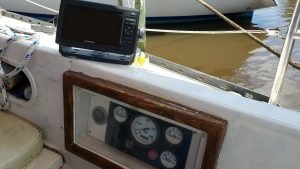 helm, Islander 36, sailboat for sale