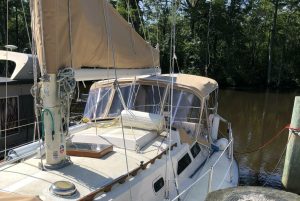 cockpit, Islander 36, sailboat for sale