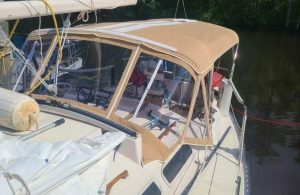 helm, Islander 36, sailboat for sale