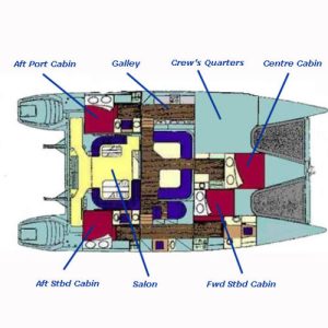 Privilege 482 layout drawing 2