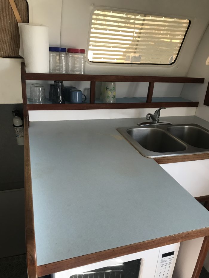 interior, Endeavour 35 Victory, catamaran for sale