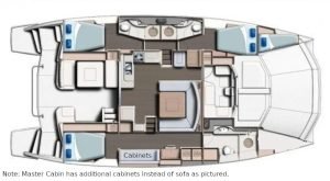 Leopard 51 PowerCat layout drawing 1