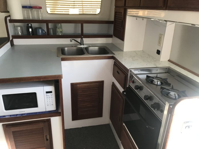 interior, Endeavour 35 Victory, catamaran for sale