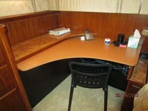 navigation station, Hatteras 63, trawler for sale