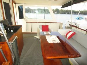 cockpit, Hatteras 63, trawler for sale