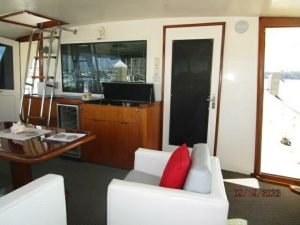 cockpit, Hatteras 63, trawler for sale