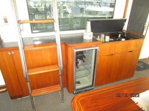 cockpit, Hatteras 63, trawler for sale