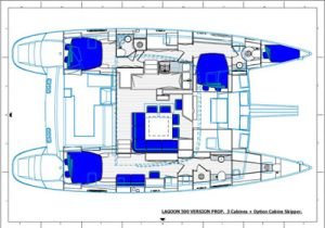 Lagoon 500 layout drawing 4