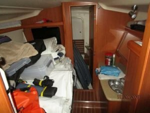 bed, Hunter H41, sailboat for sale