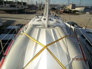deck, Hunter H41, sailboat for sale