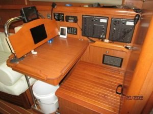 navigation station, Hunter H41, sailboat for sale