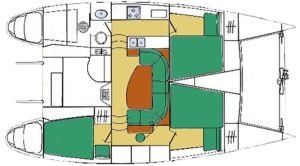 Lagoon 37 TPI layout drawing 2