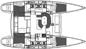 Lagoon 410 layout drawing 5