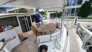 cockpit, FP 60 Eleuthera, catamaran for sale