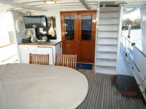 cockpit, Defever 72, trawler for sale