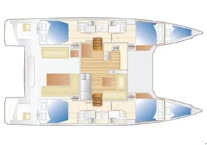 Nautitech 46 Open layout drawing 5