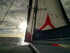 underway, FP 60 Eleuthera, catamaran for sale