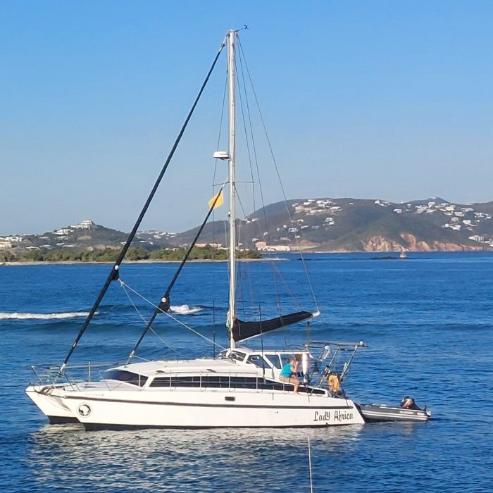 exterior, Dean 365, catamaran for sale