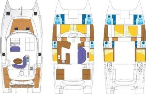 Privilege 48 Transcat layout drawing 1