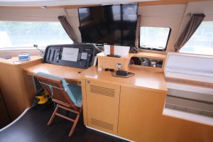 navigation station, FP 48 Salina, catamaran for sale