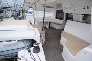 cockpit, FP 48 Salina, catamaran for sale