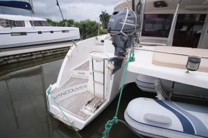 deck, FP 48 Salina, catamaran for sale