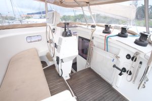 cockpit, FP 48 Salina, catamaran for sale