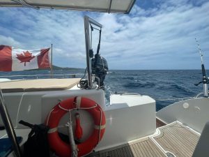 deck, FP 48 Salina, catamaran for sale
