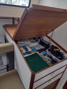 interior, Endeavour 44, catamaran for sale