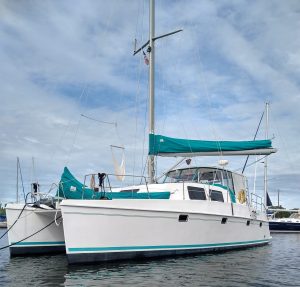 exterior, Endeavour 44, catamaran for sale