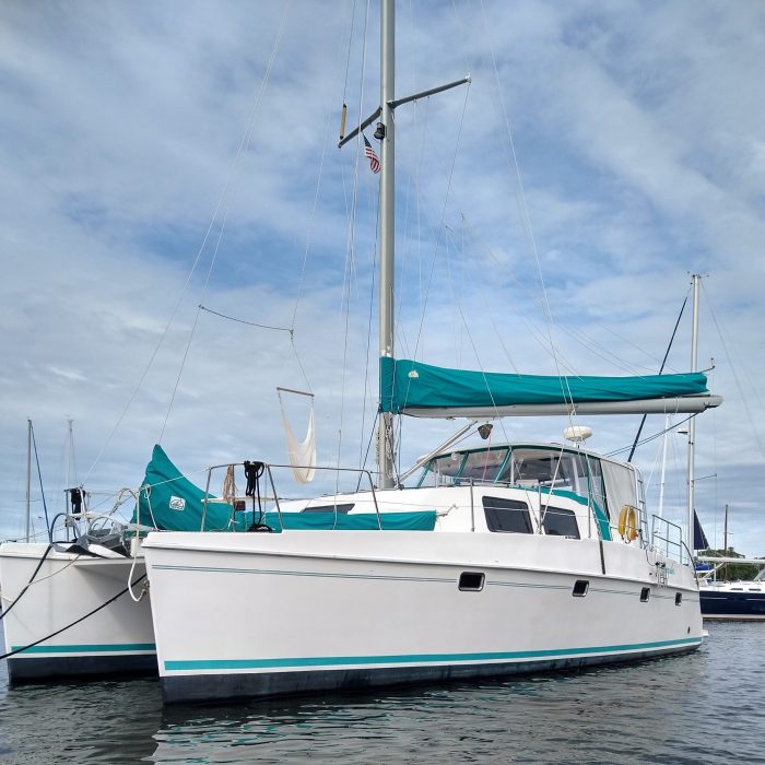 exterior, Endeavour 44, catamaran for sale