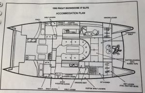Prout 37 Snowgoose Elite layout drawing 1
