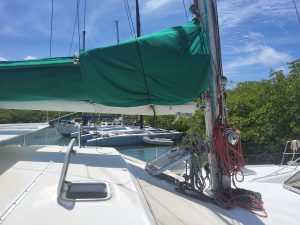 deck, Privilege 37, catamaran for sale