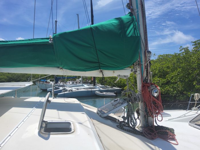 deck, Privilege 37, catamaran for sale