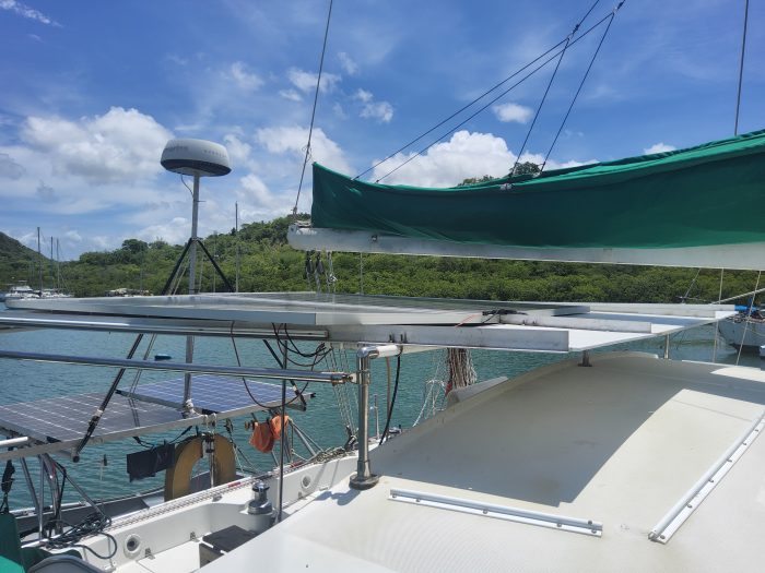 deck, Privilege 37, catamaran for sale