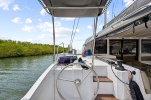 helm, Nautitech 46 Open, catamaran for sale