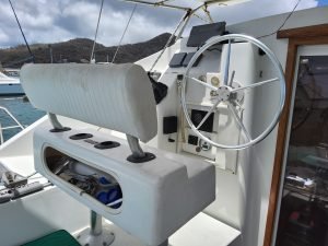 deck, Privilege 37, catamaran for sale