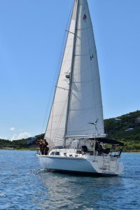 underway, Catalina 440 Morgan, sailboat for sale
