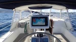 helm, Catalina 440 Morgan, sailboat for sale
