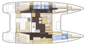 Lagoon 400 layout drawing 1