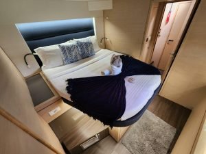 bed, FP 47 Saona, catamaran for sale