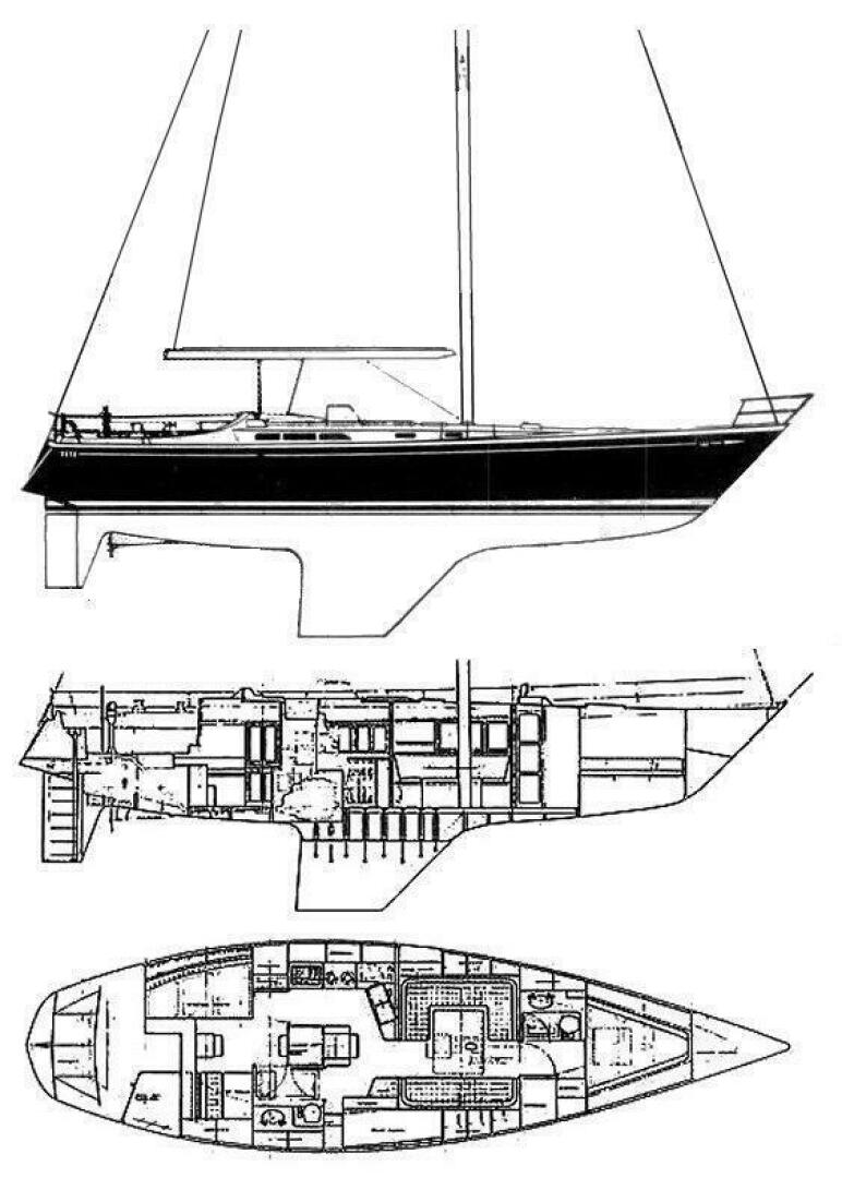 diagram, Custom, sailboat for sale
