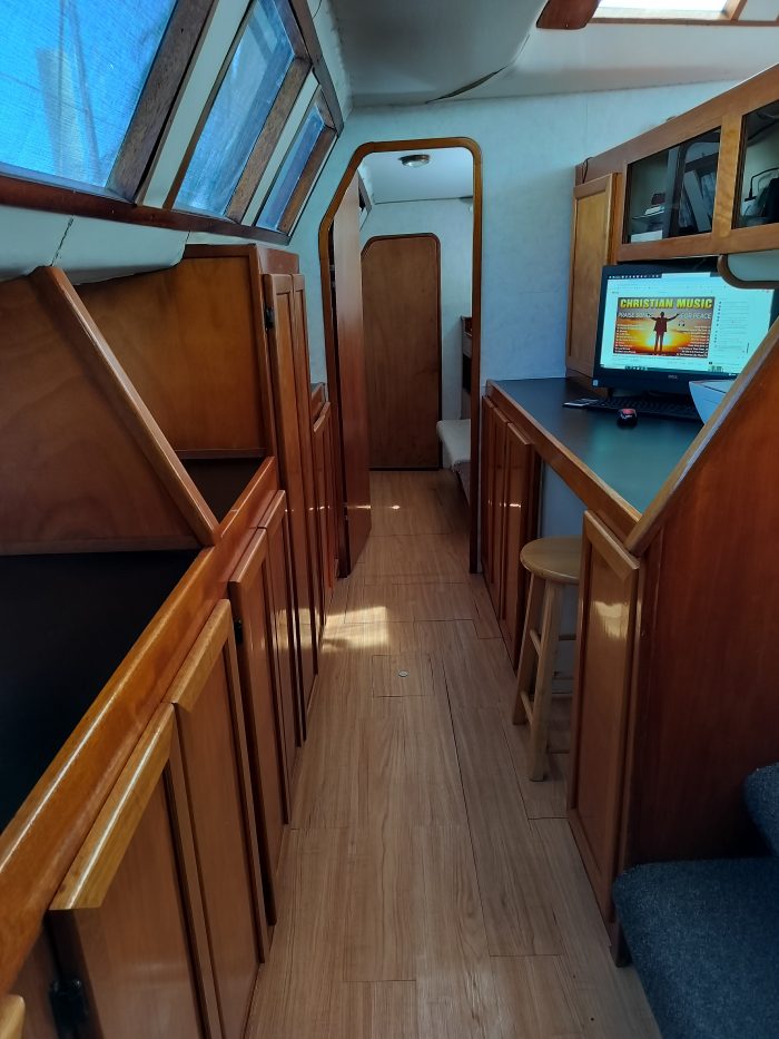 interior, Morrelli and Melvin, catamaran for sale