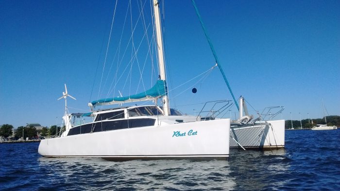 exterior, Morrelli and Melvin, catamaran for sale