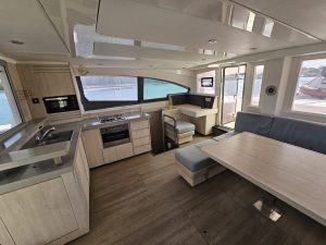 salon, Leopard 48, catamaran for sale