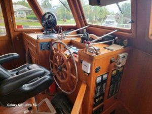 navigation station, Marine Trader 50 Wide Body, trawler for sale