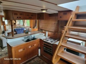 interior, Marine Trader 50 Wide Body, trawler for sale