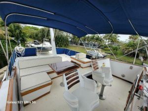 cockpit, Marine Trader 50 Wide Body, trawler for sale